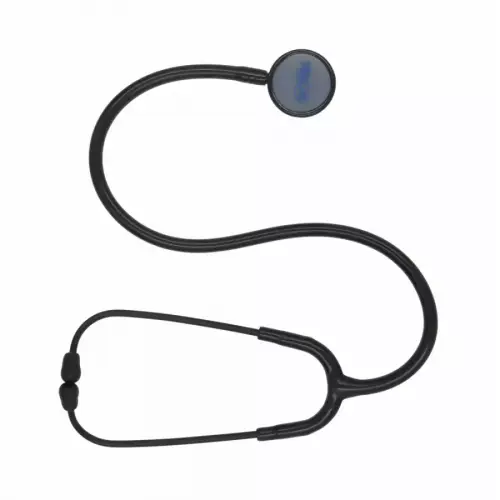  Стетоскоп ветеринарный профессиональный VET-230, диафрагма 46мм, Black Line, VitaVet Pro