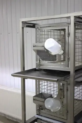 Стеллаж 9 клеток 3 яруса из нержавеющей стали