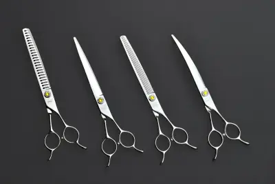 Набор из 4-х ножниц в чехле MOON PROFI Premium Sunlight