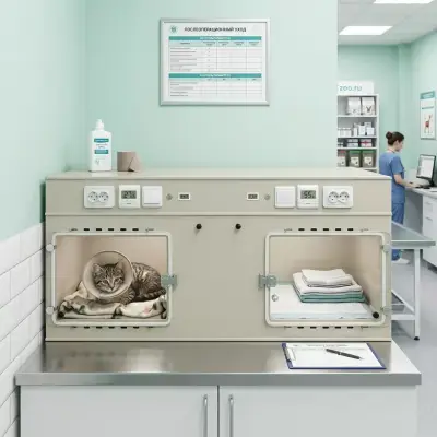 Модуль (стационар) wikiVET 2 клетки 1 ярус из полипропилена 0002