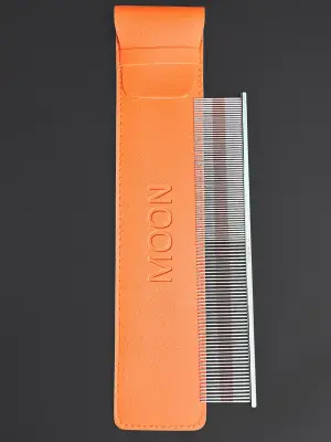Гребень MOON комбинированный 22,5 см MG-14 pink line 