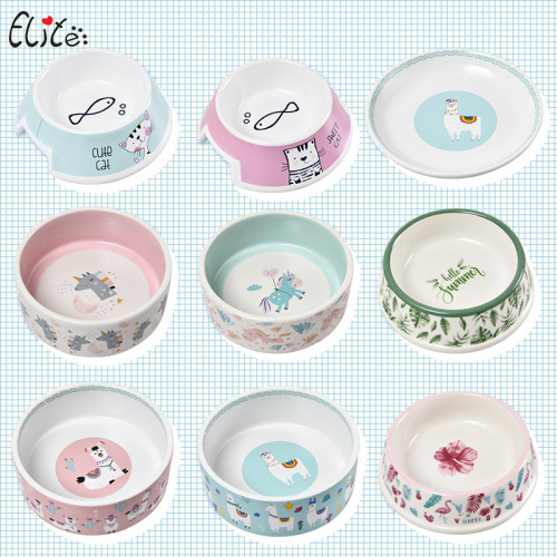 Миска керамическая с рисунком для кошек и собак wikiLAB 8PK 15*15*5.6 см