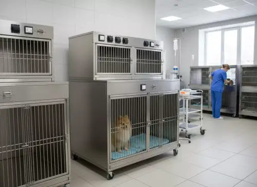 Модуль (стационар) wikiVET 3 клетки 2 яруса из нержавеющей стали 0002