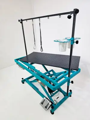 Стол для груминга MF wikiGROOM S801 Мятный леденец c розетками и органайзером