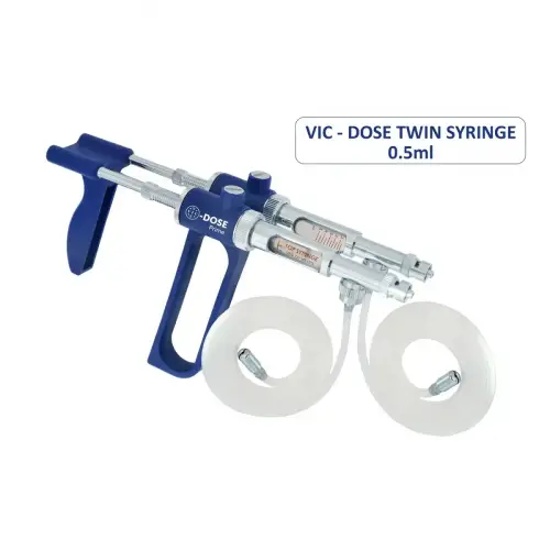 Шприц-вакцинатор,VIC-DOSE Prime,VVD-50-DA,Луер-Лок,двойн.,0,5мл,трубка