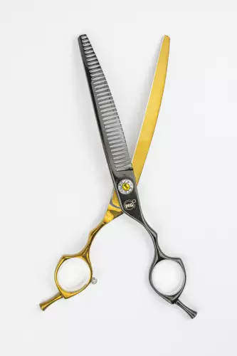 Ножницы MOON BENT 7.5 MD75 black&gold шанкофилеры изогнутые