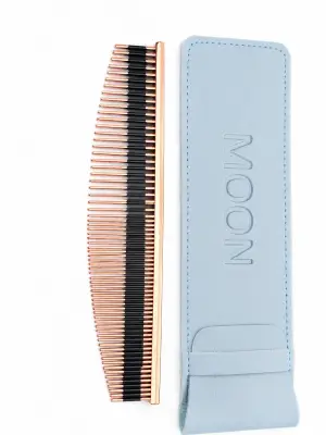Гребень MOON овальный 19 см MG-13 rosegold