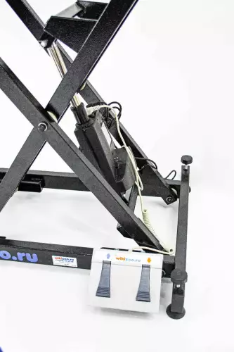 Стол wikiGROOM S800 120 х 60 см Черный на Черном подстолье